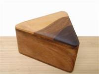 Scatola legno triangolare